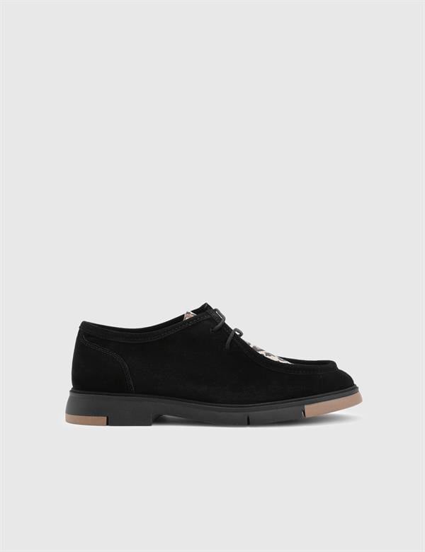 Ferguson Black Suede Leather Women's Oxford