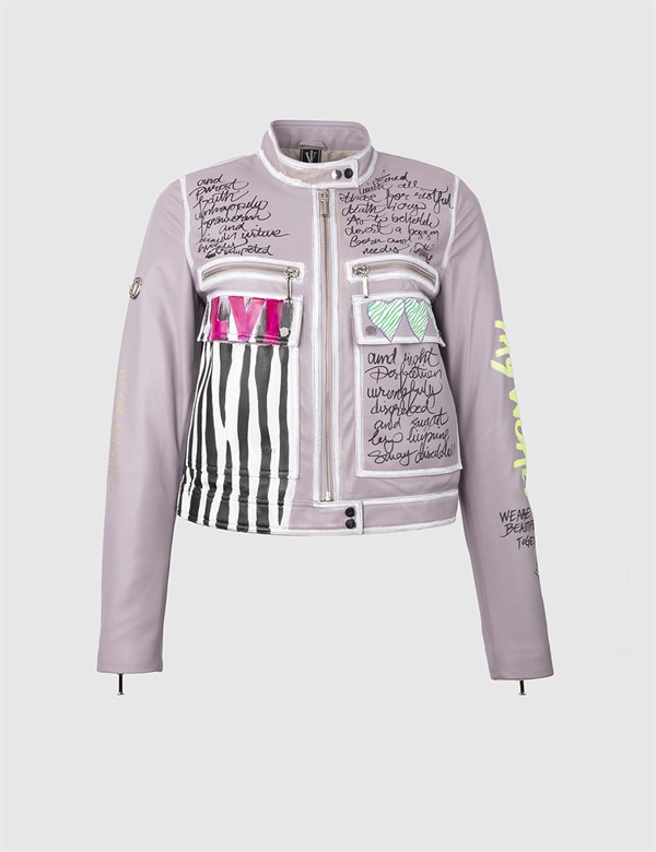 Ferland Lilac Women's Leather Mont