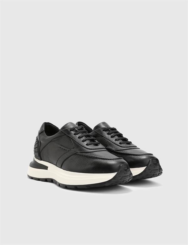 Fonseca Black Floater Leather Men's Sneaker
