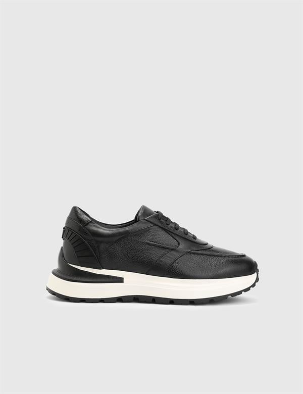 Fonseca Black Floater Leather Men's Sneaker