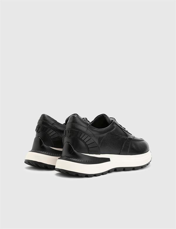 Fonseca Black Floater Leather Men's Sneaker
