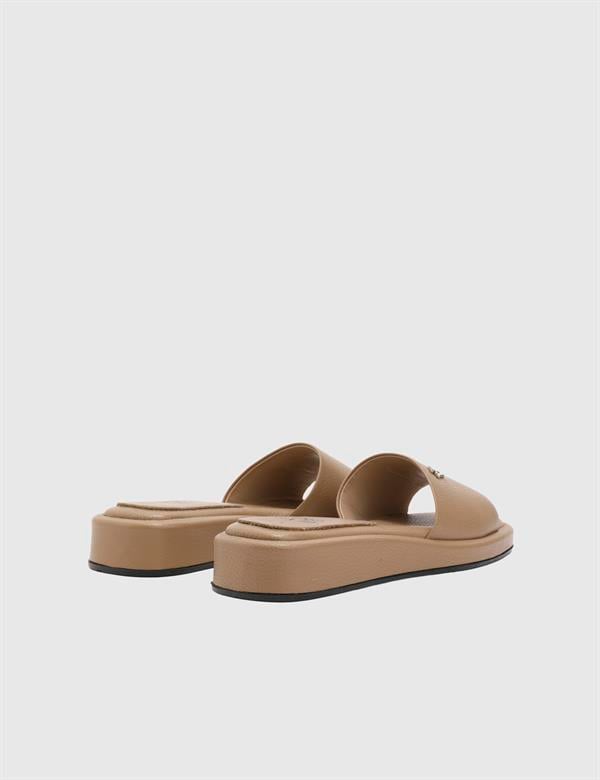 Galina Mink Leather Women's Slide