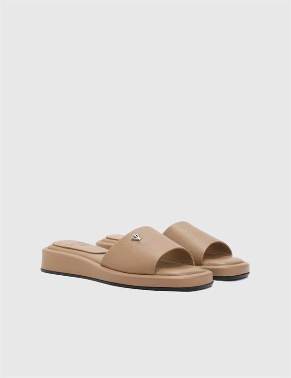 Galina Mink Leather Women's Slide