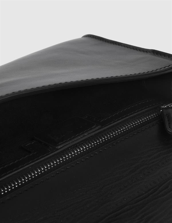 Gan Black Leather Women's Shoulder Bag
