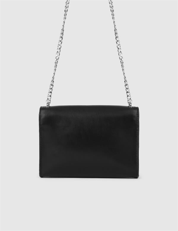 Gan Black Leather Women's Shoulder Bag