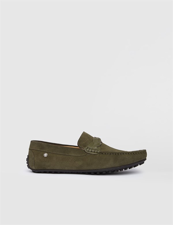 Ganta Khaki Suede Men's Moccasin