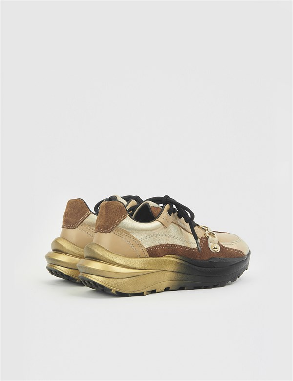 Genry Gold Leather Women's Sneaker