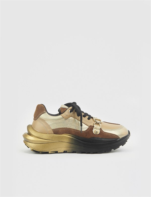Genry Gold Leather Women's Sneaker