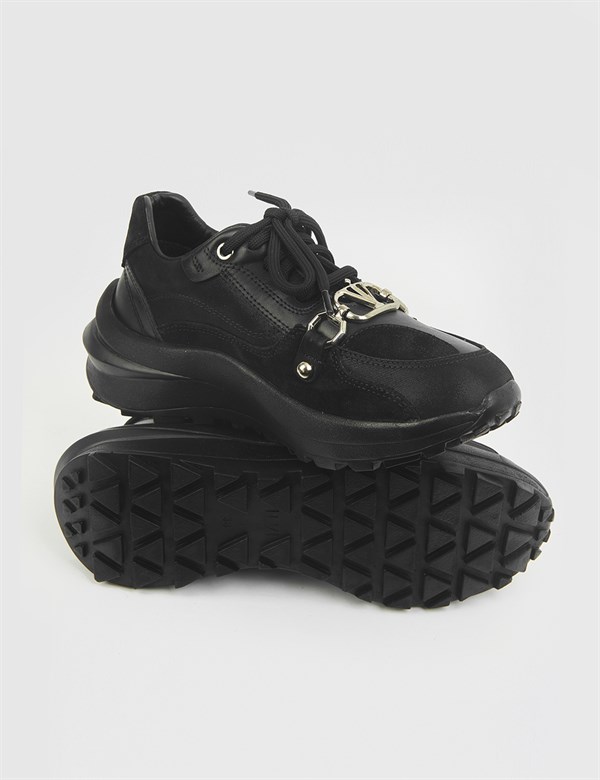 Genry Black Leather Women's Sneaker
