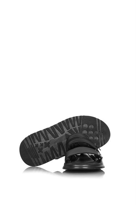 Genus Men's Slipper Black Leather