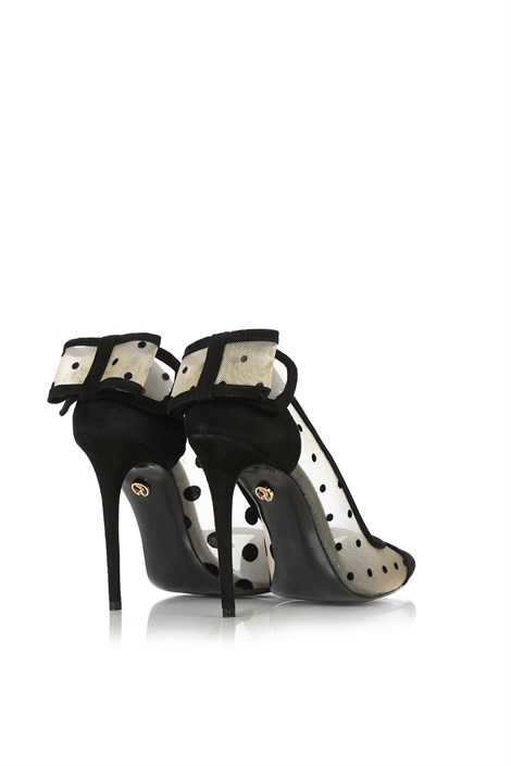 Glema Bayan Stiletto Siyah Süet