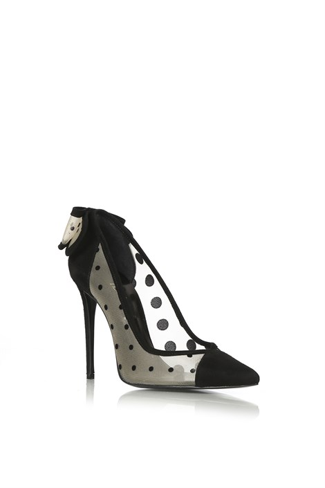 Glema Bayan Stiletto Siyah Süet