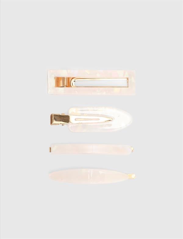 Glorinda White Women's Hair Tie