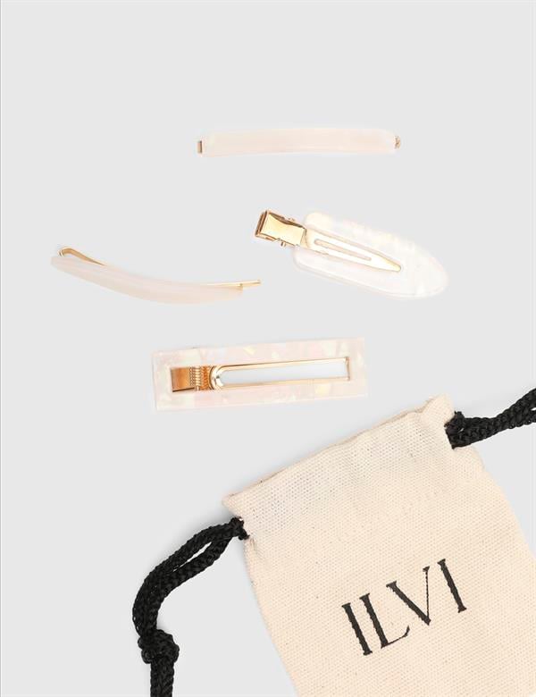 Glorinda White Women's Hair Tie