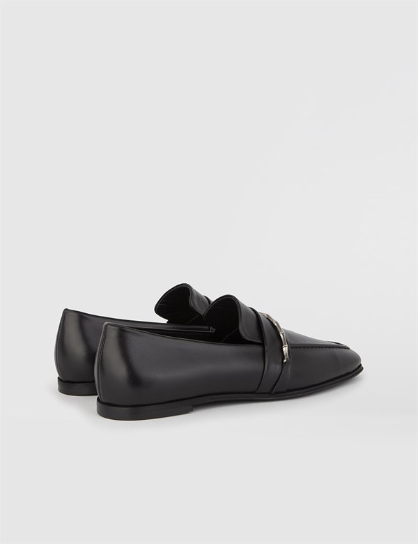 Goin Black Leather Women's Moccasin