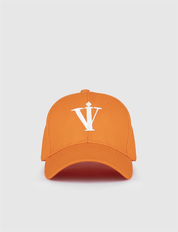 Gorden Orange-White Gabardine Unisex Hat