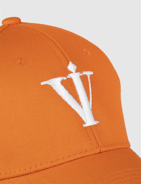 Gorden Orange-White Gabardine Unisex Hat