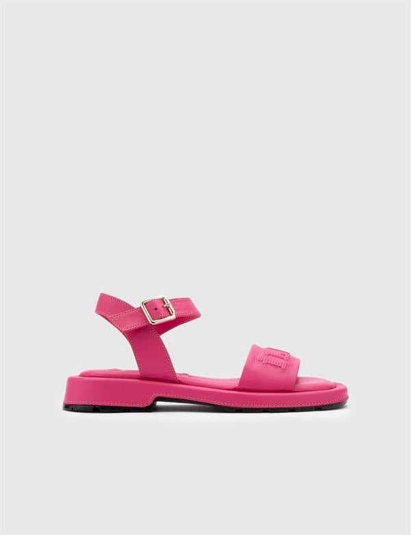 Greta Pink Leather Women's Sandal
