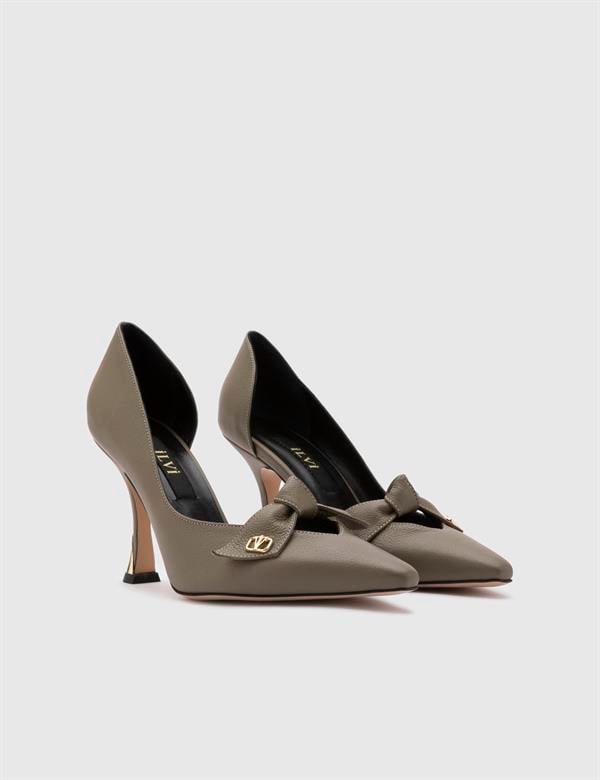 Gurley Khaki Floater Leather Women's Heeled Sandal