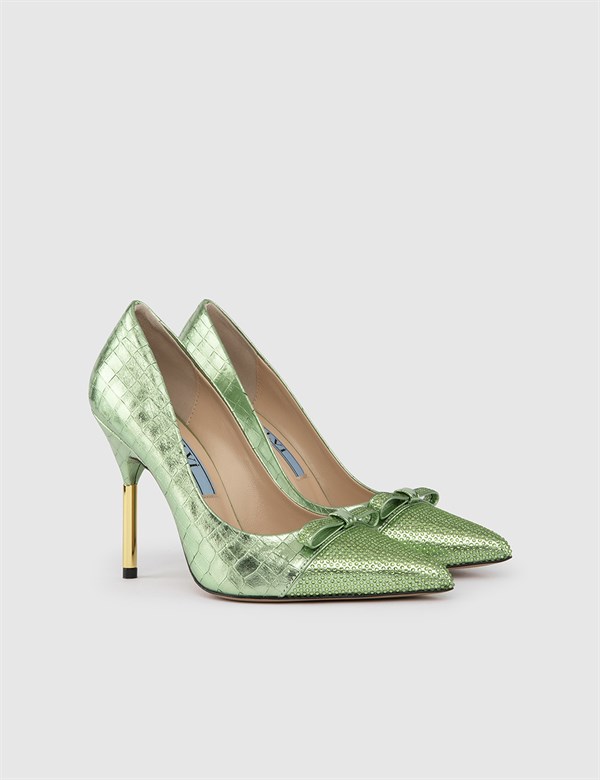 Amazon.com | Women's Dress Sexy Pumps/Camo Patterned High Heels/Unique  Bridal Wedding Turquoise Closed Toe Wide Feet Heels/Bright Yellow Green  Patterned Pumps Size 9 | Pumps