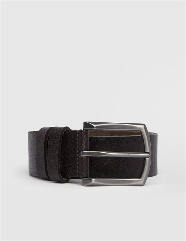 Hauk Brown Leather Men's Belt