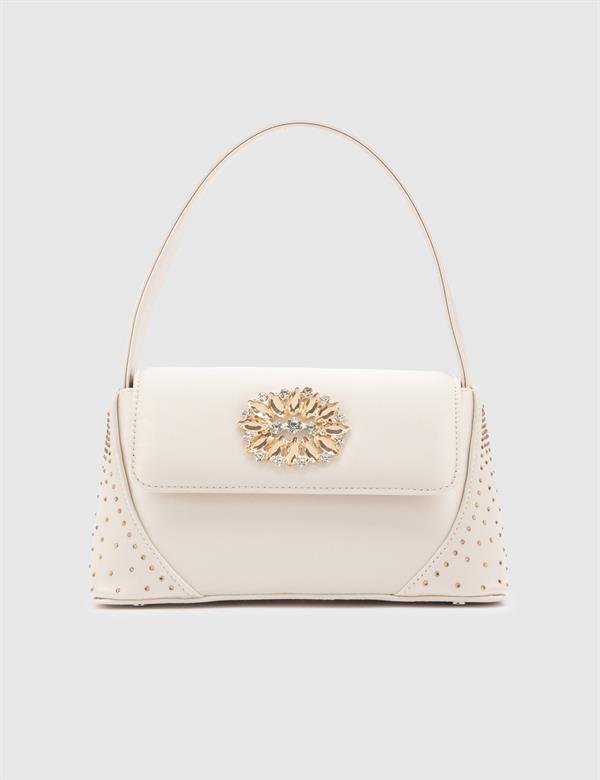 Hecla Cream Satin Women's Handbag