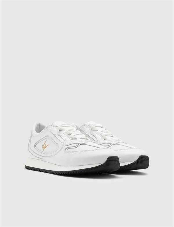 Hevert White Leather Men's Sneaker