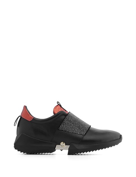 Hoho Women's Sneaker Black Leather