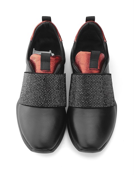 Hoho Women's Sneaker Black Leather