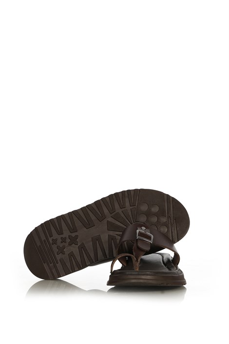 Iker Men's Slipper Brown Leather