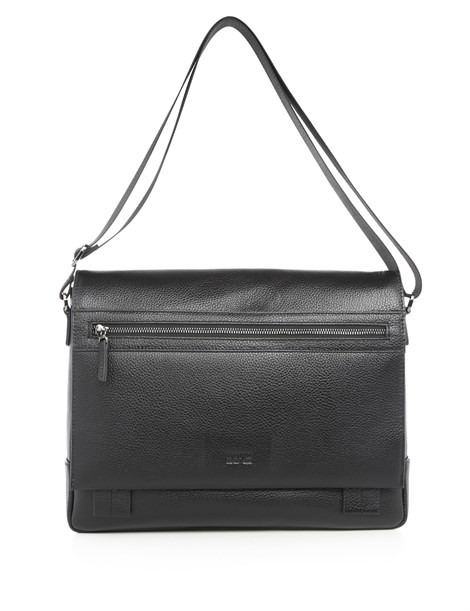Jackson Men's Shoulder Bag Black Leather