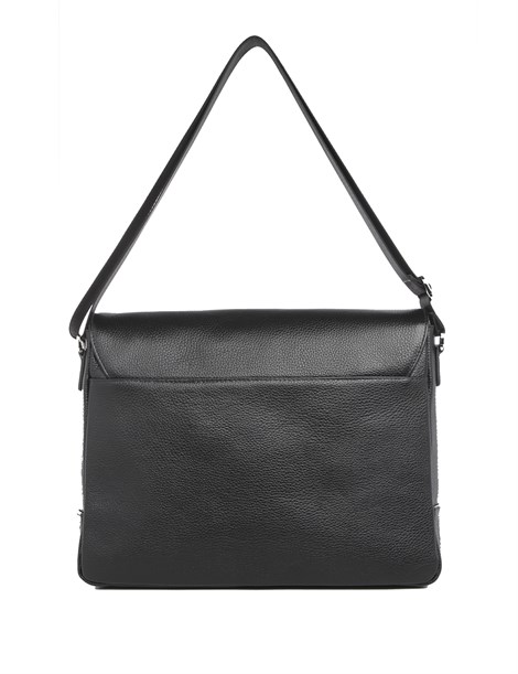 Jackson Men's Shoulder Bag Black Leather
