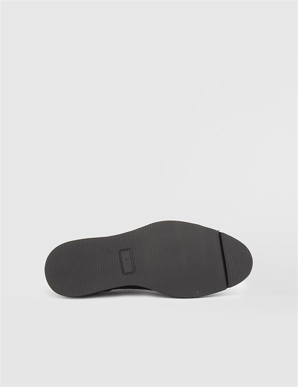 Javier Black Leather Men's Daily Shoe