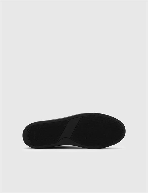 Jayden Black Suede-Black Leather Men's Sneaker