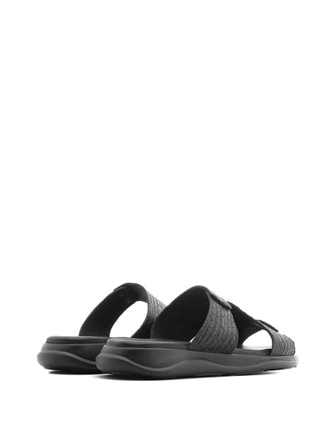 Jessica Men's Slipper Black Printed Leather