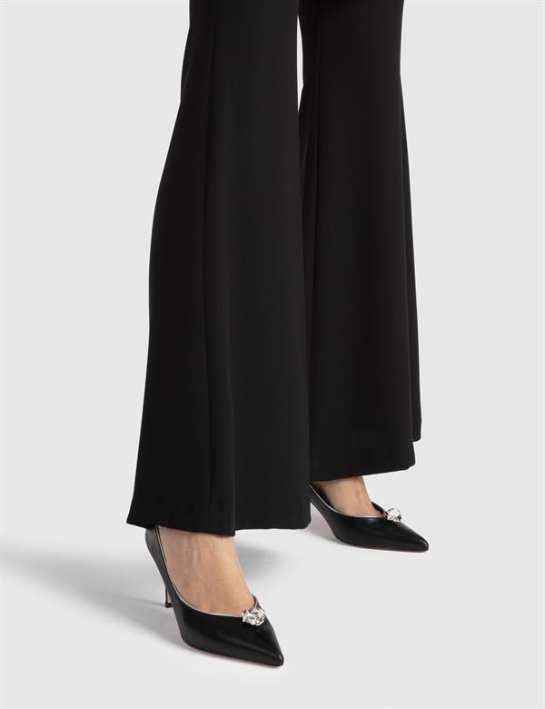 Joep Black Leather Women's Pump