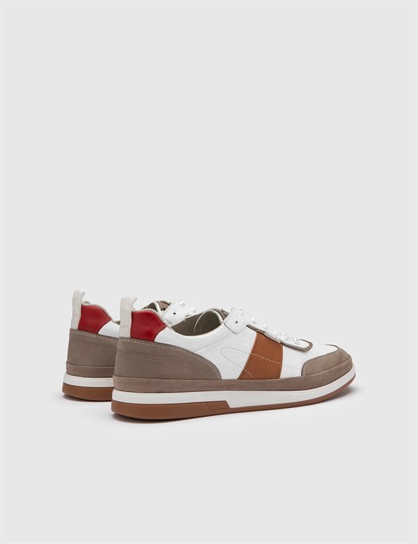 Johannes Mink Suede-White Leather Men's Sneaker