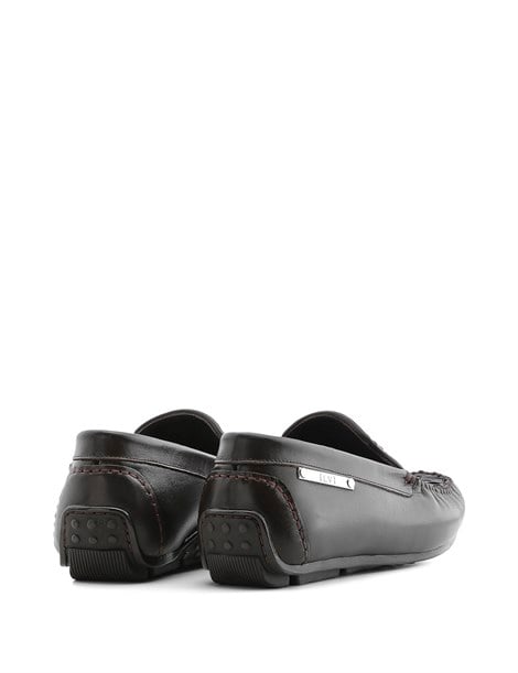 Jolanka Men's Moccasin Brown Braid Nappa