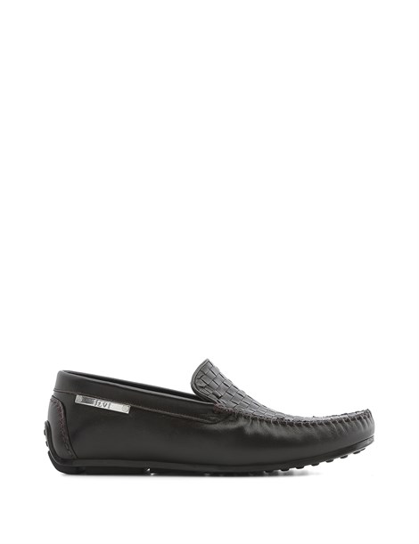 Jolanka Men's Moccasin Brown Braid Nappa