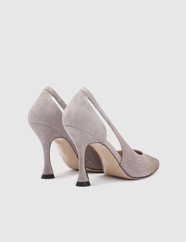 Joris Mink Suede Leather Women's Pump