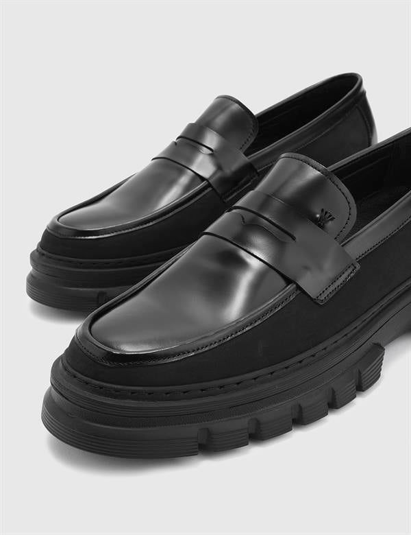Joshua Black Florentic Leather Men's Loafer
