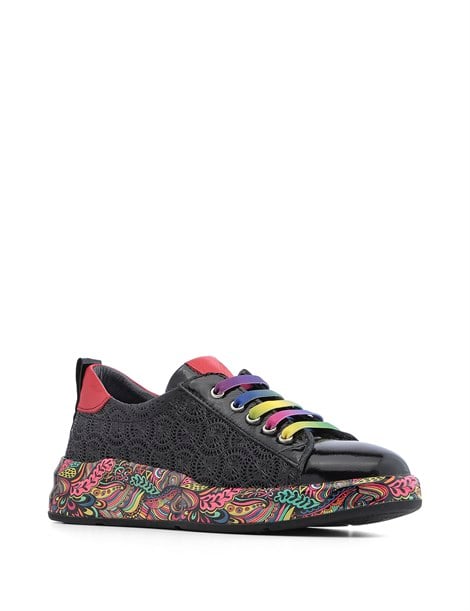 Jumbo Women's Sneaker Black Patent Leather