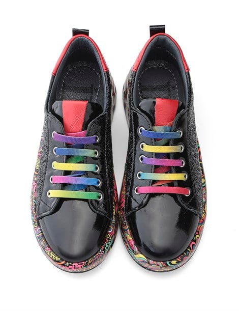 Jumbo Women's Sneaker Black Patent Leather