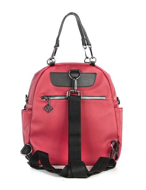 Karissa Women's Backpack Red Satin
