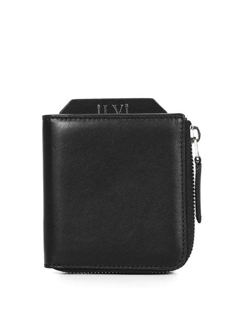 Katia Unisex Wallet Black Leather