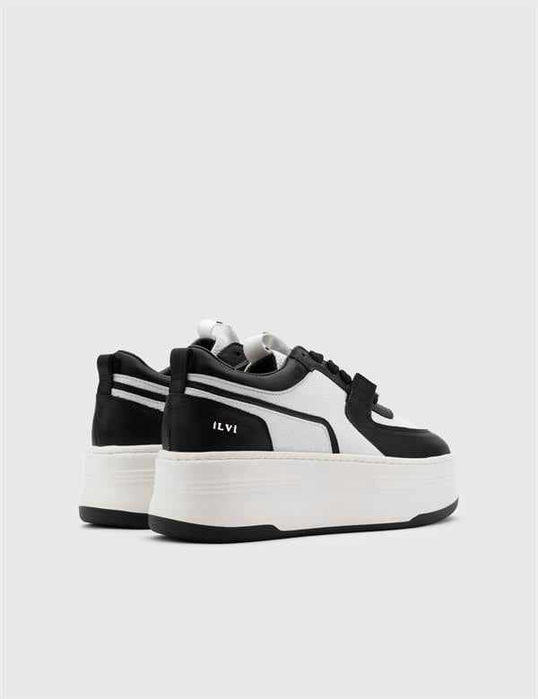 Kato Black Leather Women's Sneaker