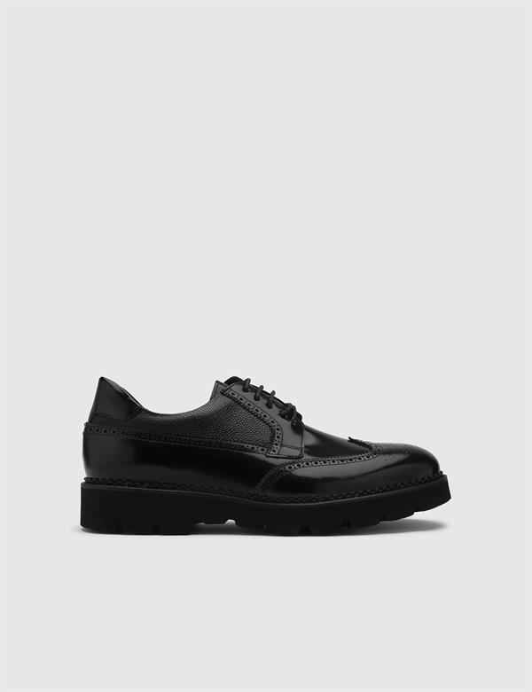 Kenai Black Florentic Leather Men's Daily Shoe