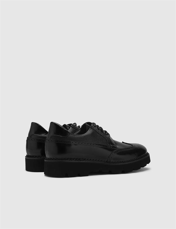 Kenai Black Florentic Leather Men's Daily Shoe
