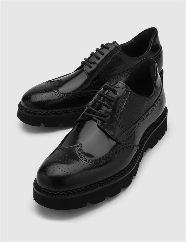 Kenai Black Florentic Leather Men's Daily Shoe