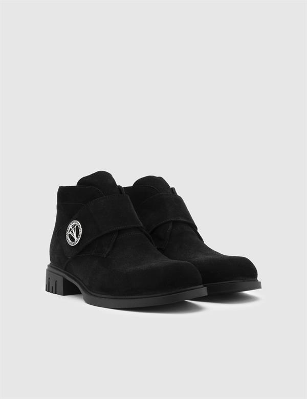 Kepa Black Suede Leather Women's Boot